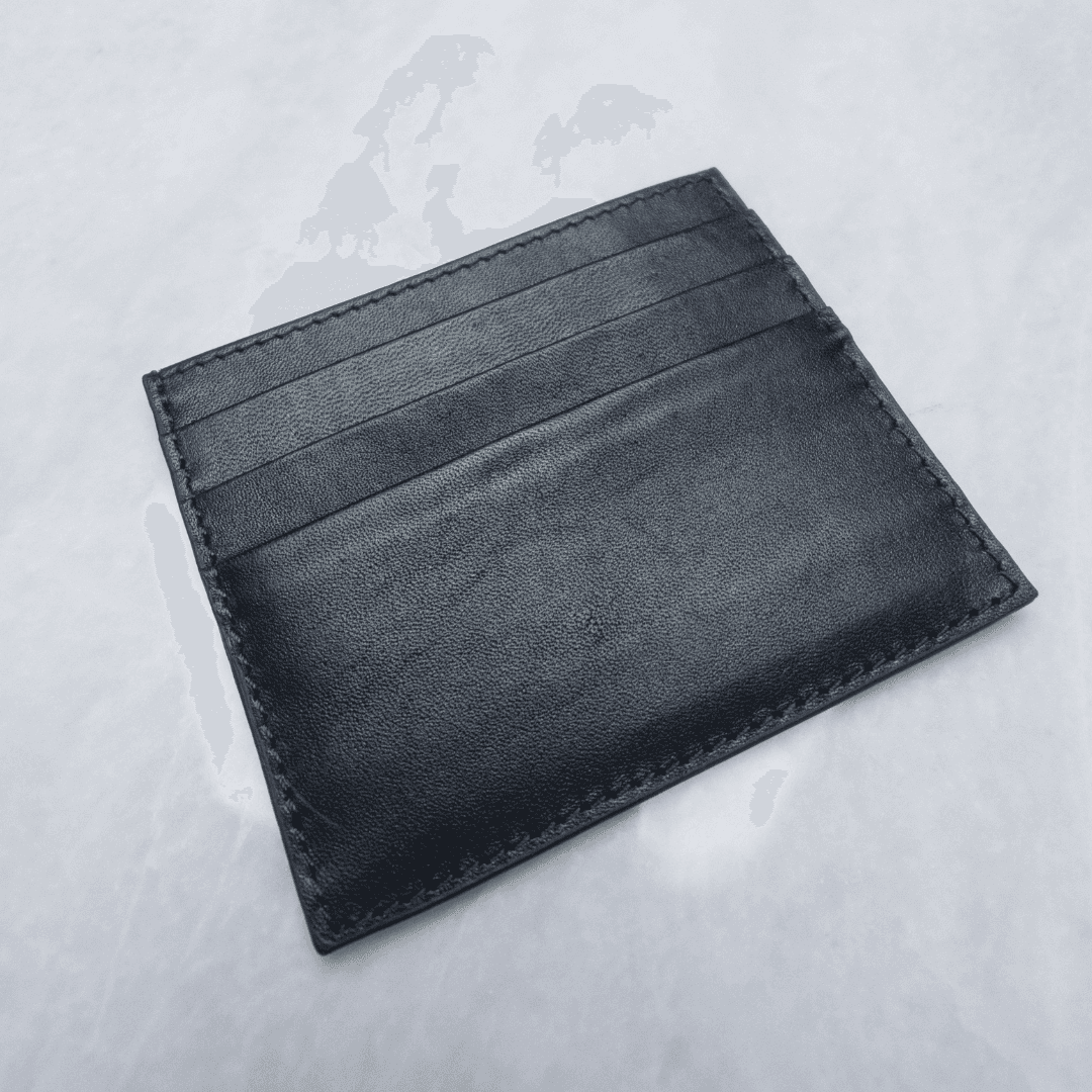 Premium Black Leather Card Holder