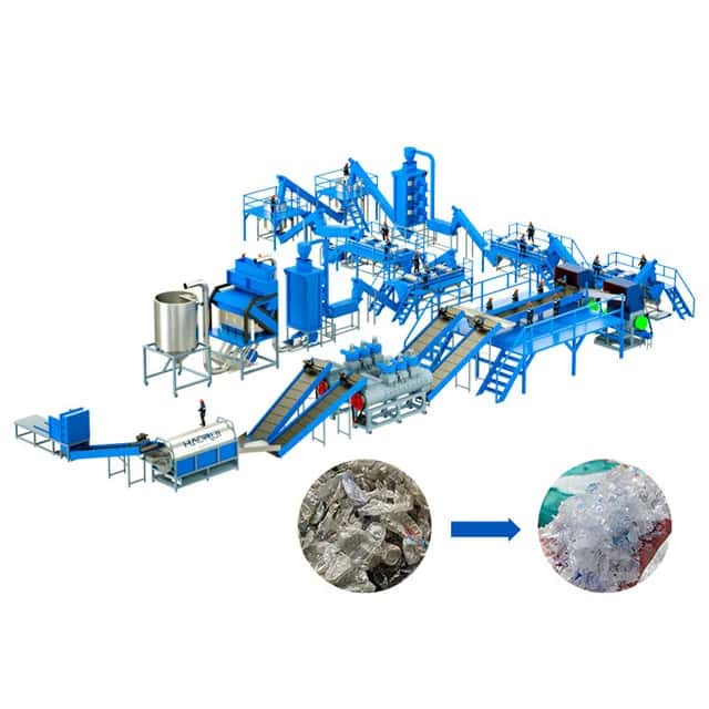 Competive Price High Capacity Fibre Grade PET Bottle Washing Line for Plastic Recycling