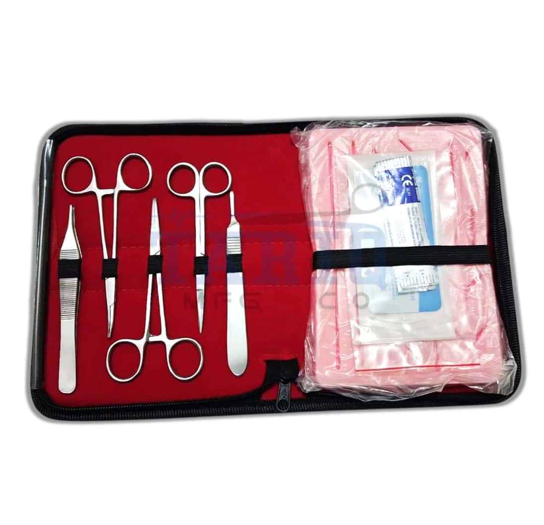 Suture Practice Kit with Silicone Skin and Suturing Tools for Medical Students