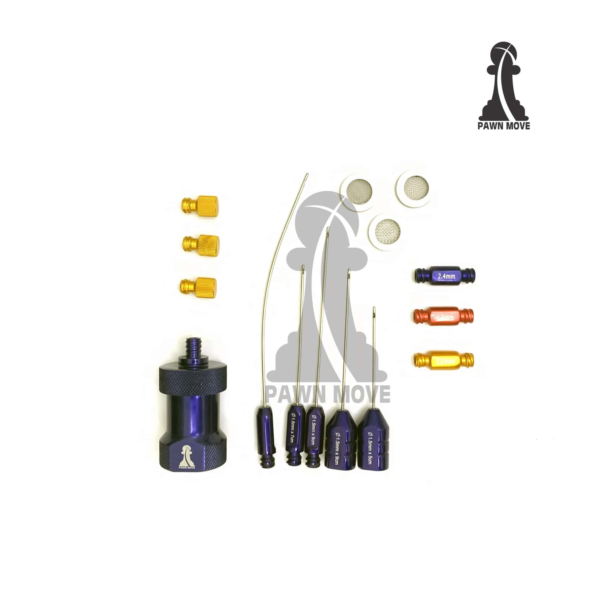 Nano Fat Transfer Set for Face Surgery with 5 Liposuction Cannulas
