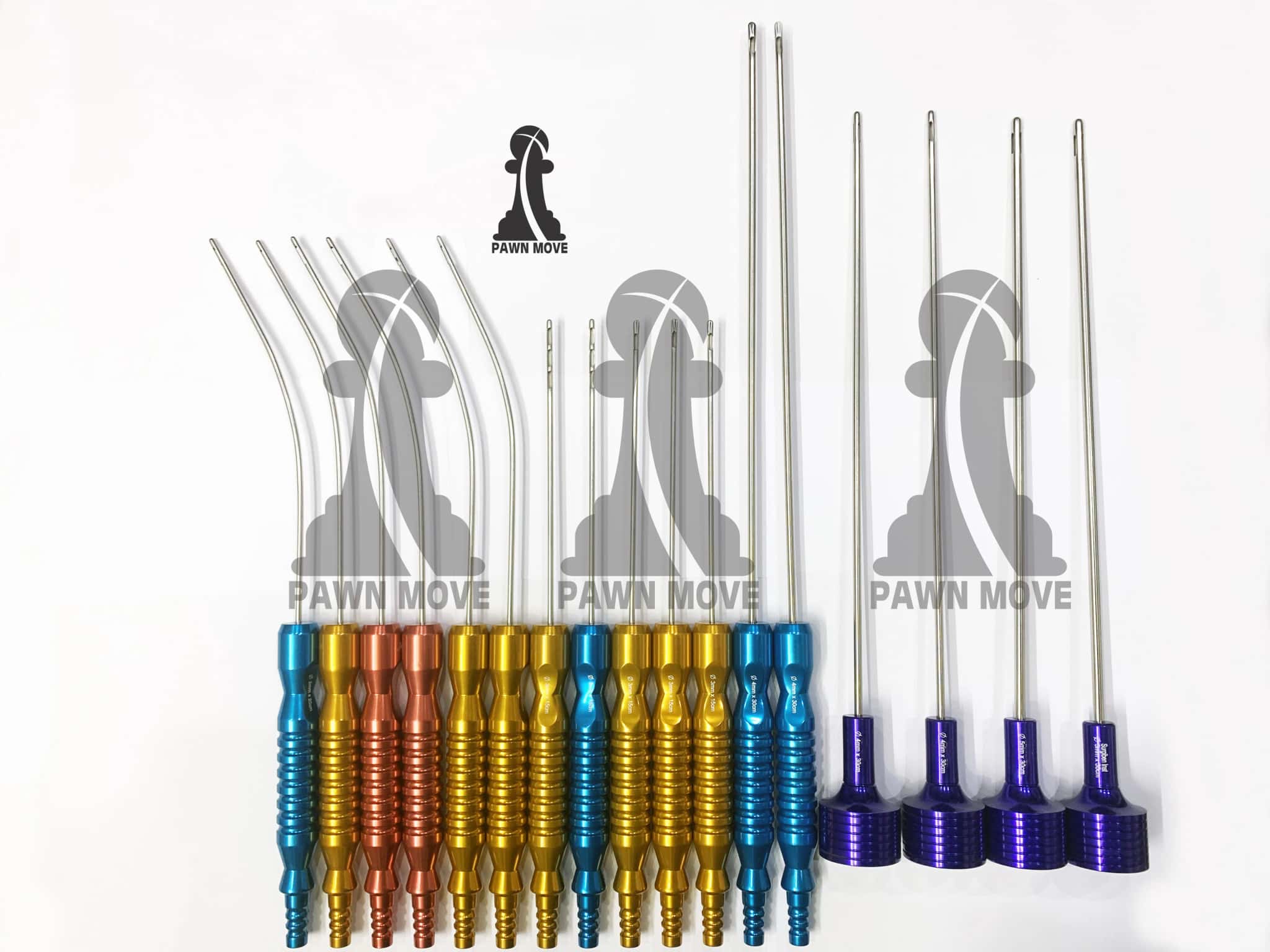 Cannula Set with Toomey Hub & Fixed Handle Liposuction Kit