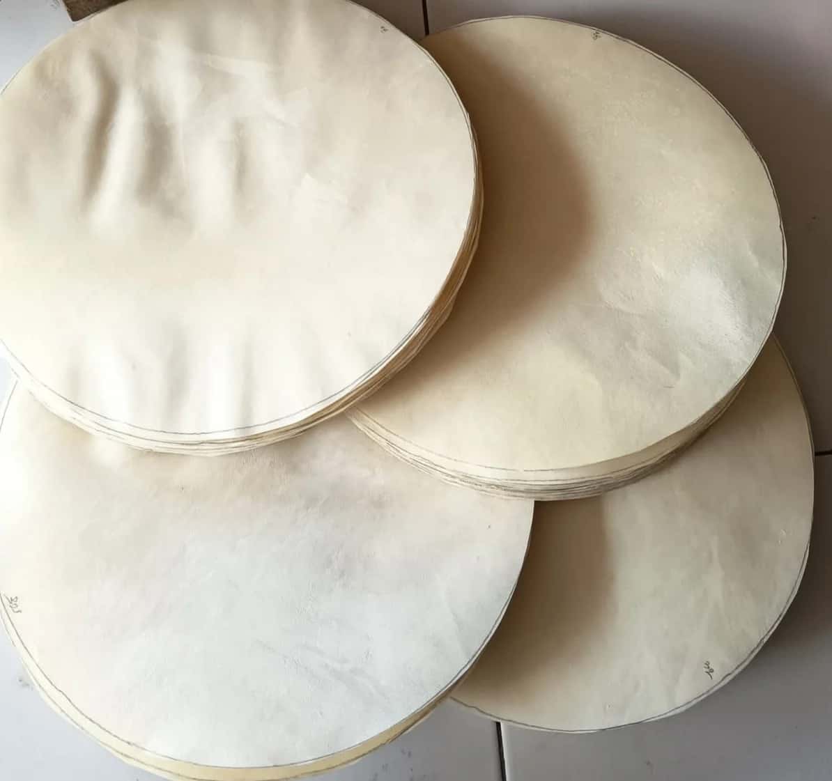Goat skin round sheets