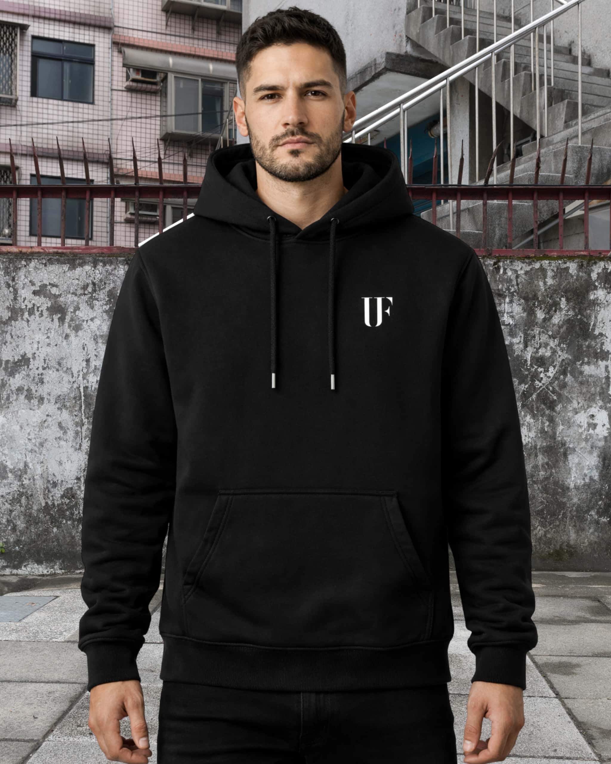 Pullover hoodie with UF chest mark