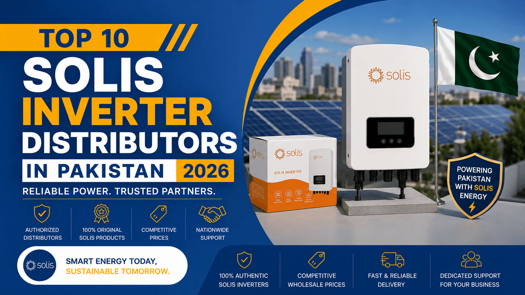 Top 10 Solis Inverter Distributors in Pakistan 2026