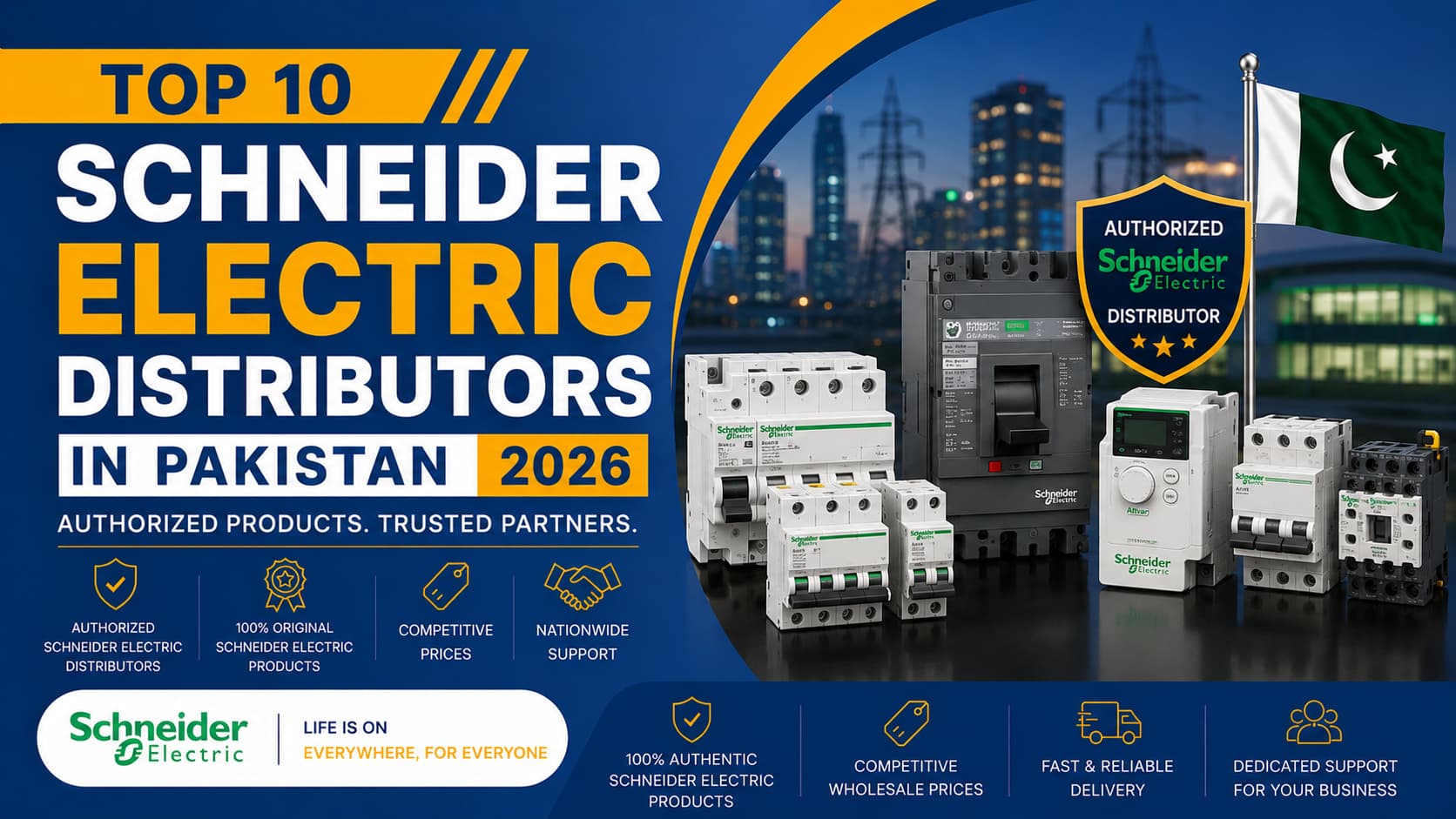 Top 10 Schneider Electric Distributors in Pakistan 2026