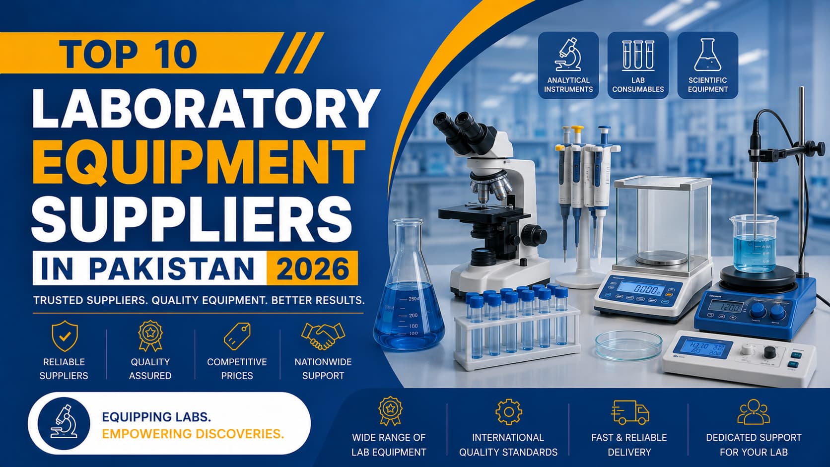 Top 10 Laboratory Equipment Suppliers in Pakistan 2026