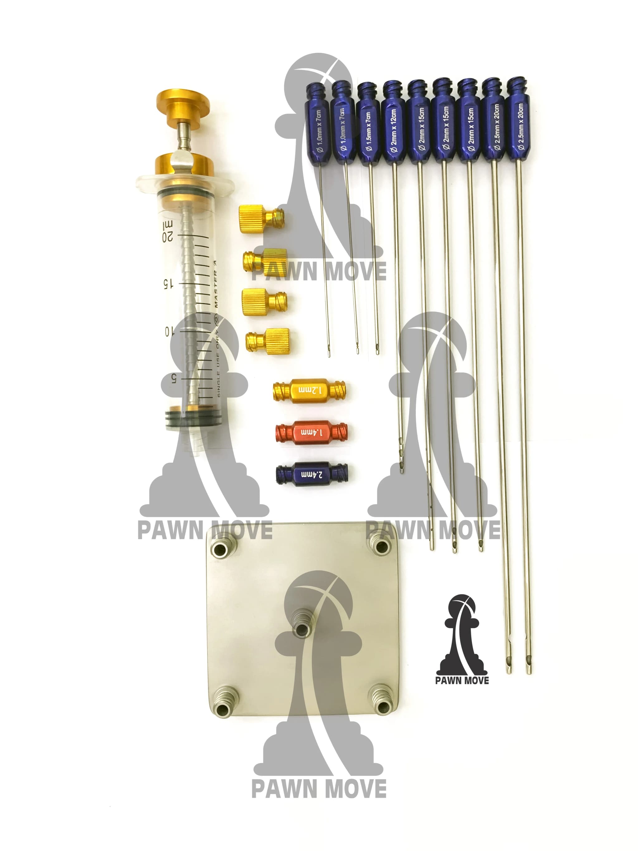 18-Piece Cannula Set for Facial Graft and Fat Transfer