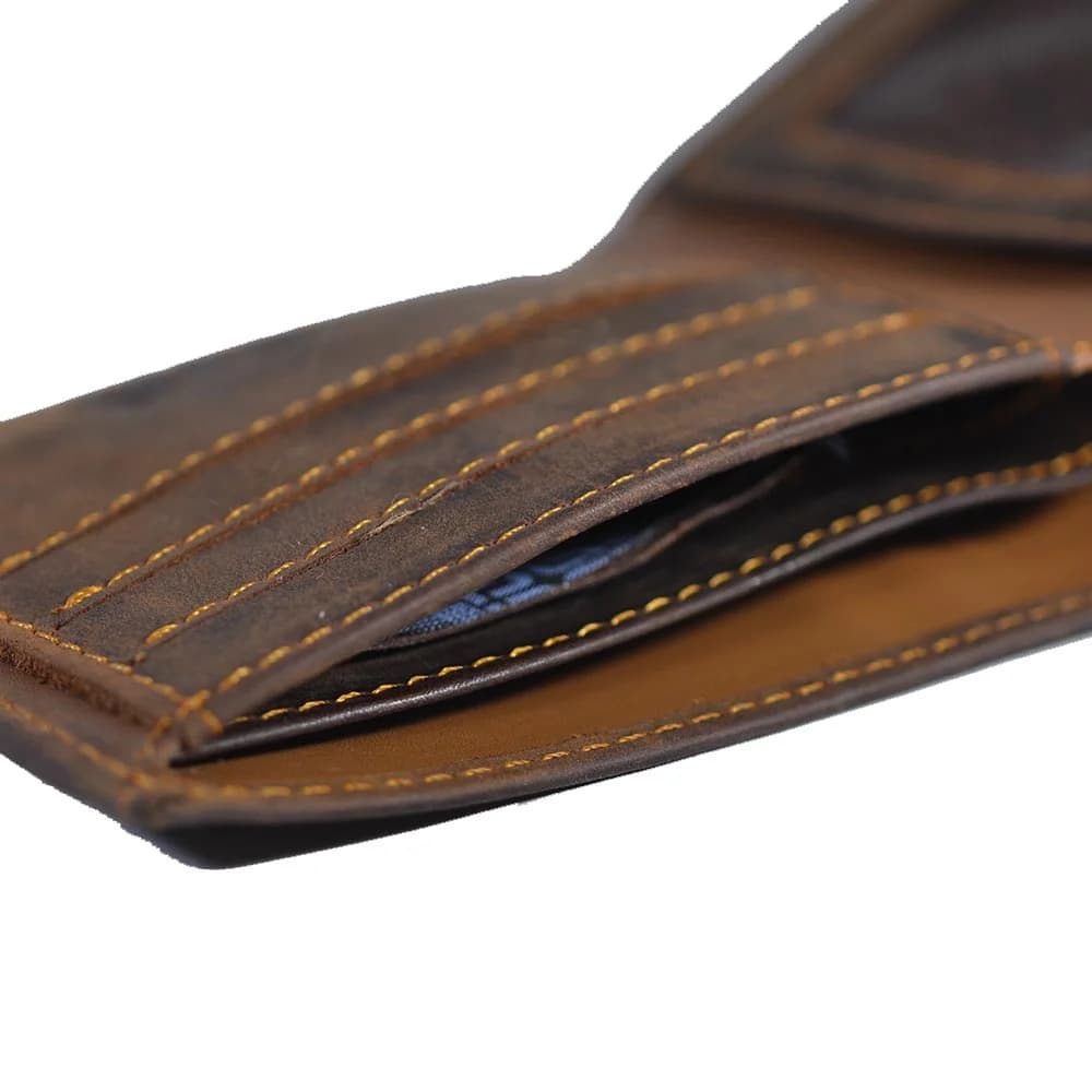 Genuine Leather Bifold Wallet with RFID Protection - thumbnail 15