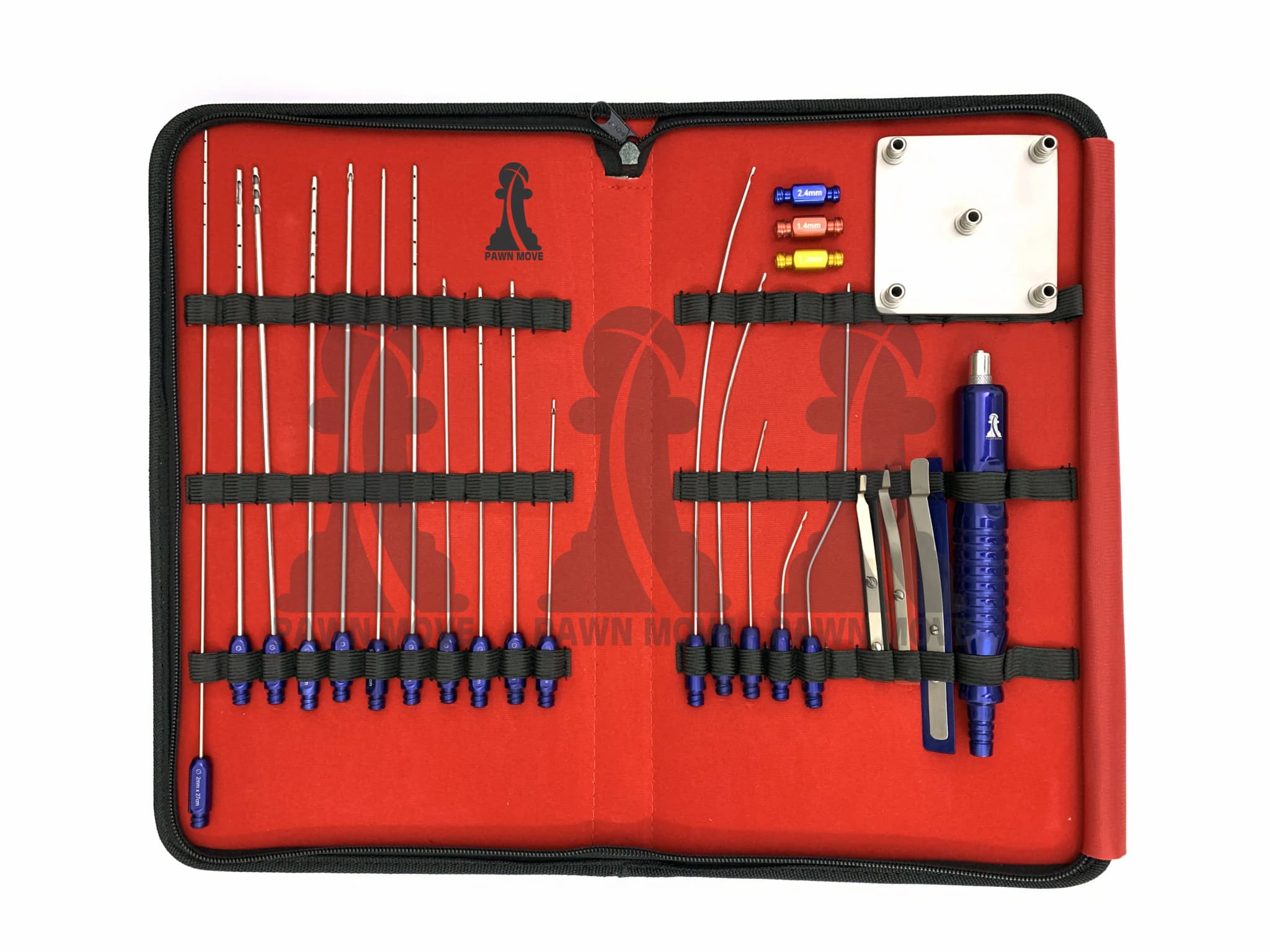24-Piece Luer Lock Cannula Liposuction Set with Syringe Stand - thumbnail 2
