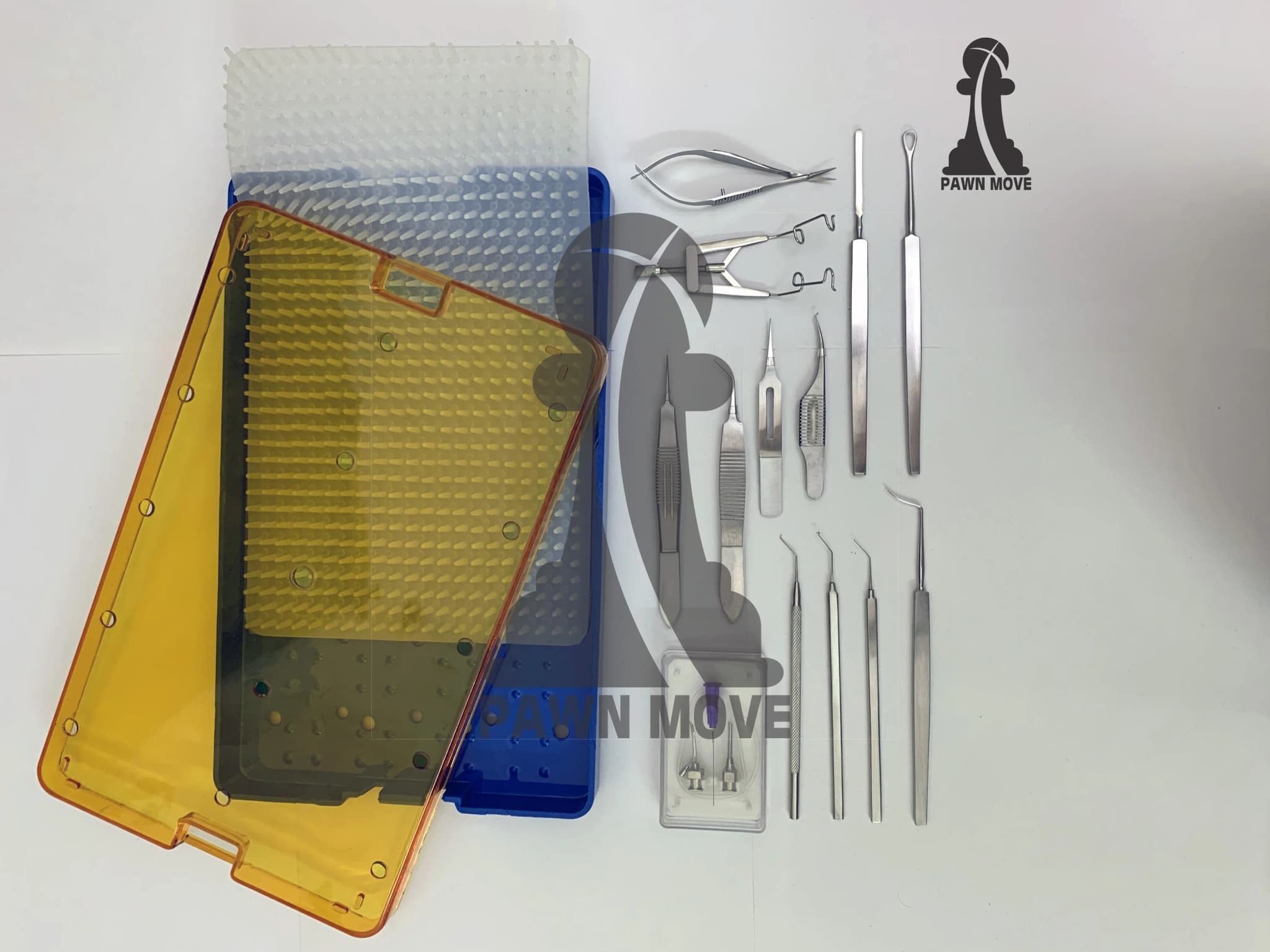 Ophthalmic Cataract Micro Surgery Instrument Kit with Autoclavable Tray - 13 Pieces - thumbnail 1