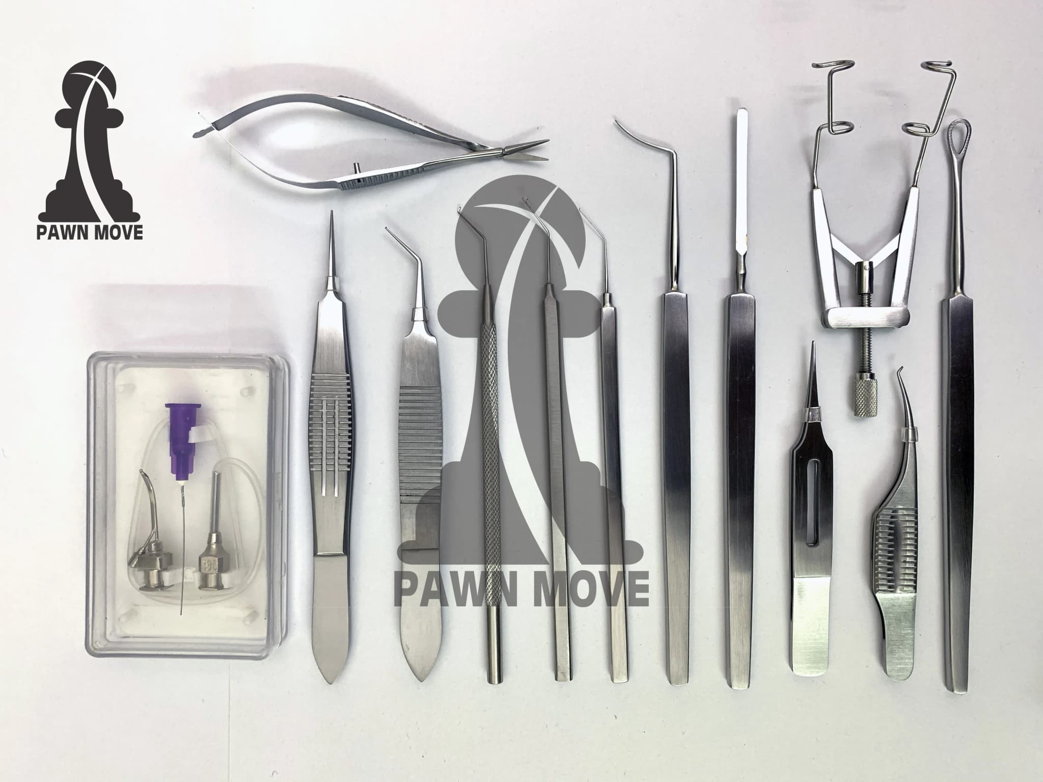 Ophthalmic Cataract Micro Surgery Instrument Kit with Autoclavable Tray - 13 Pieces - thumbnail 2