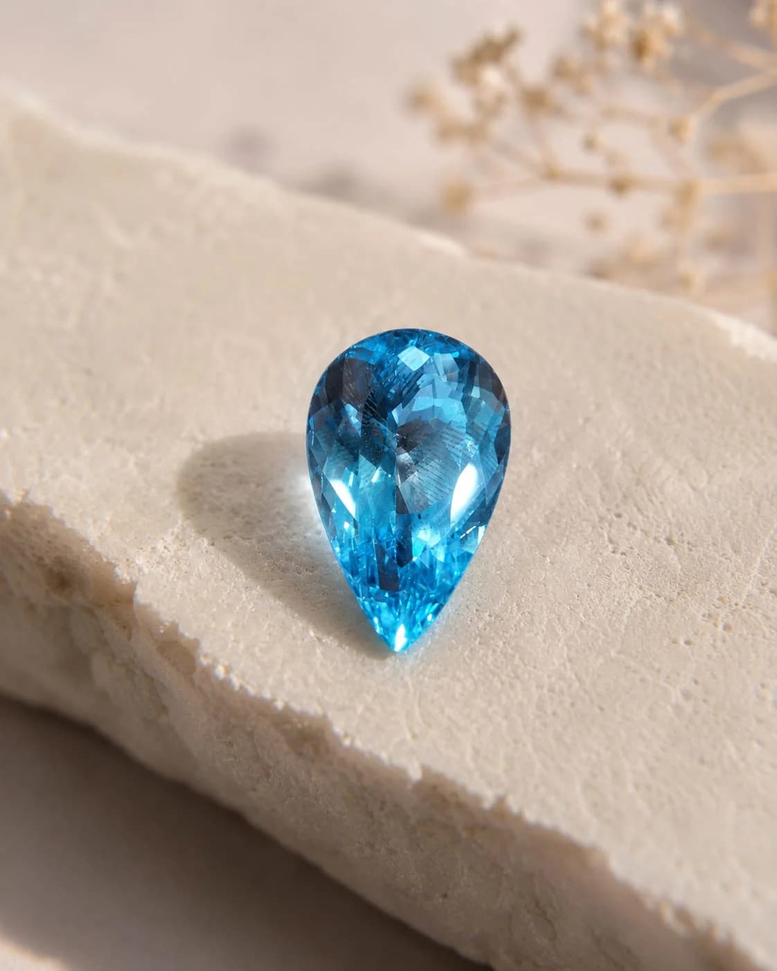Natural Blue Topaz Gemstone - thumbnail 1