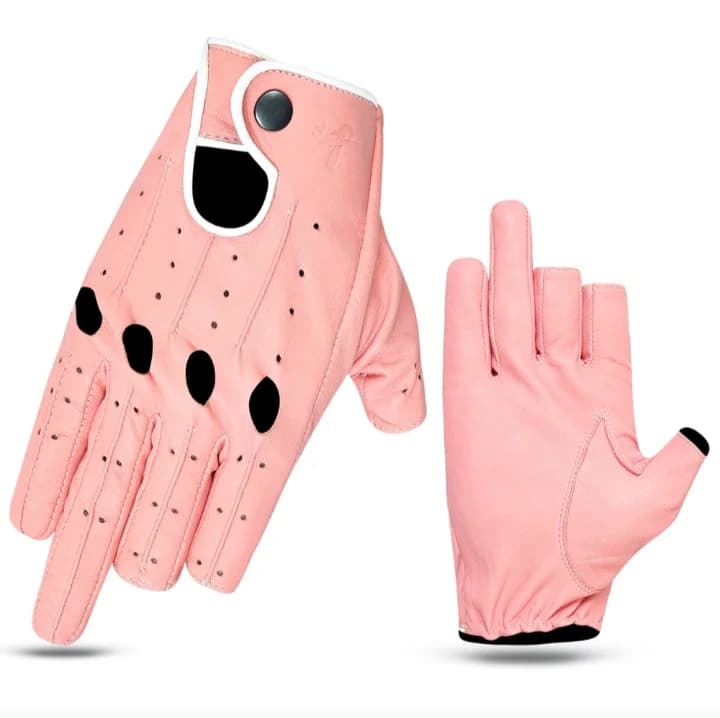 Cow Leather Sports Driver Gloves - thumbnail 4