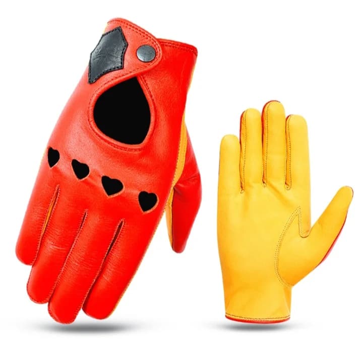 Cow Leather Sports Driver Gloves - thumbnail 11