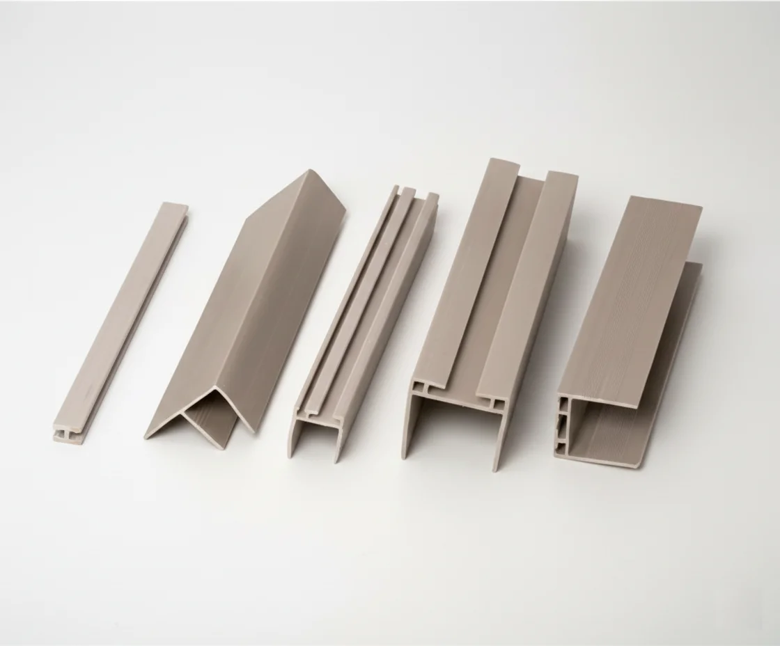 beige ducting profiles