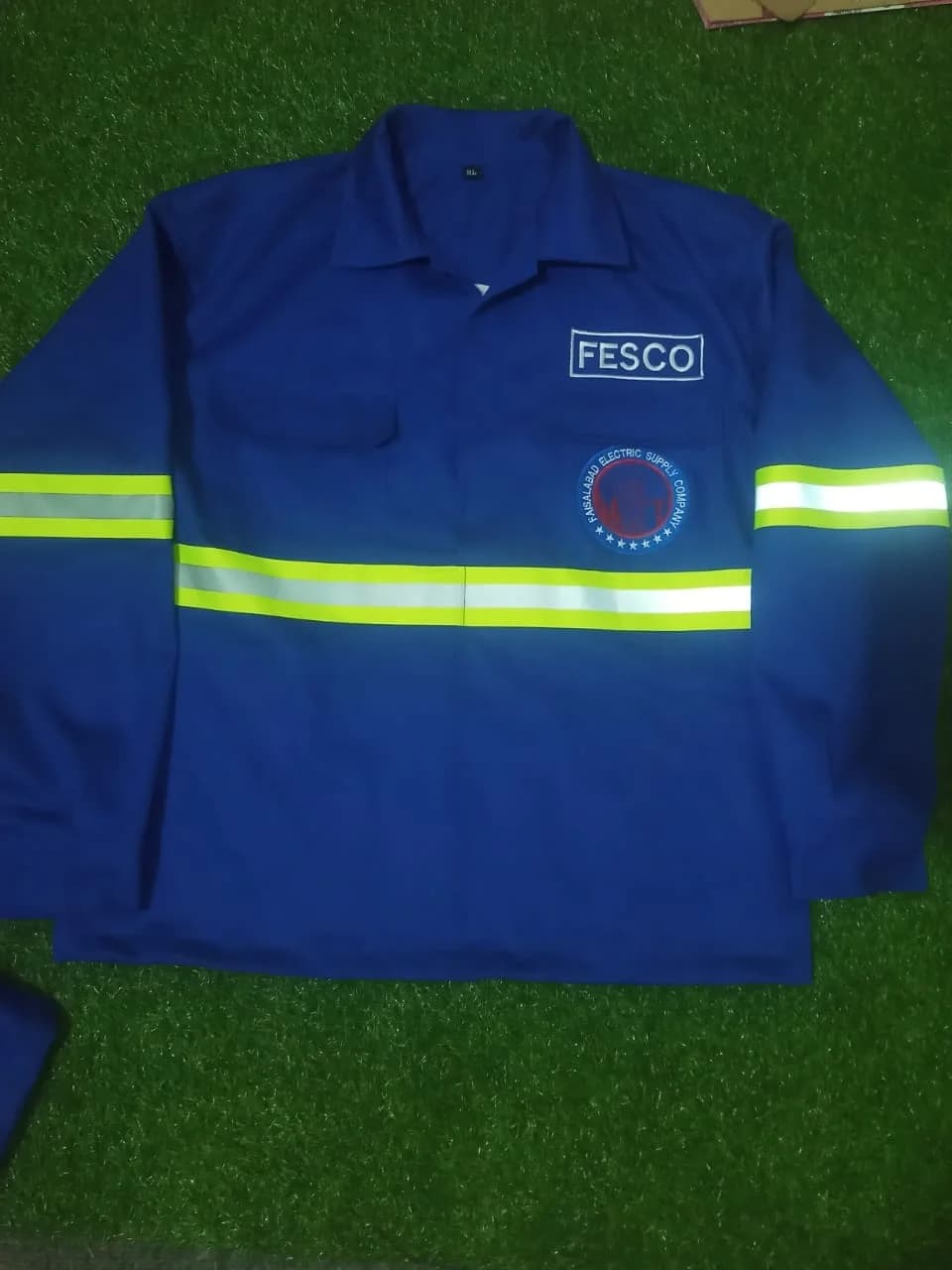 Blue FESCO reflective work shirt