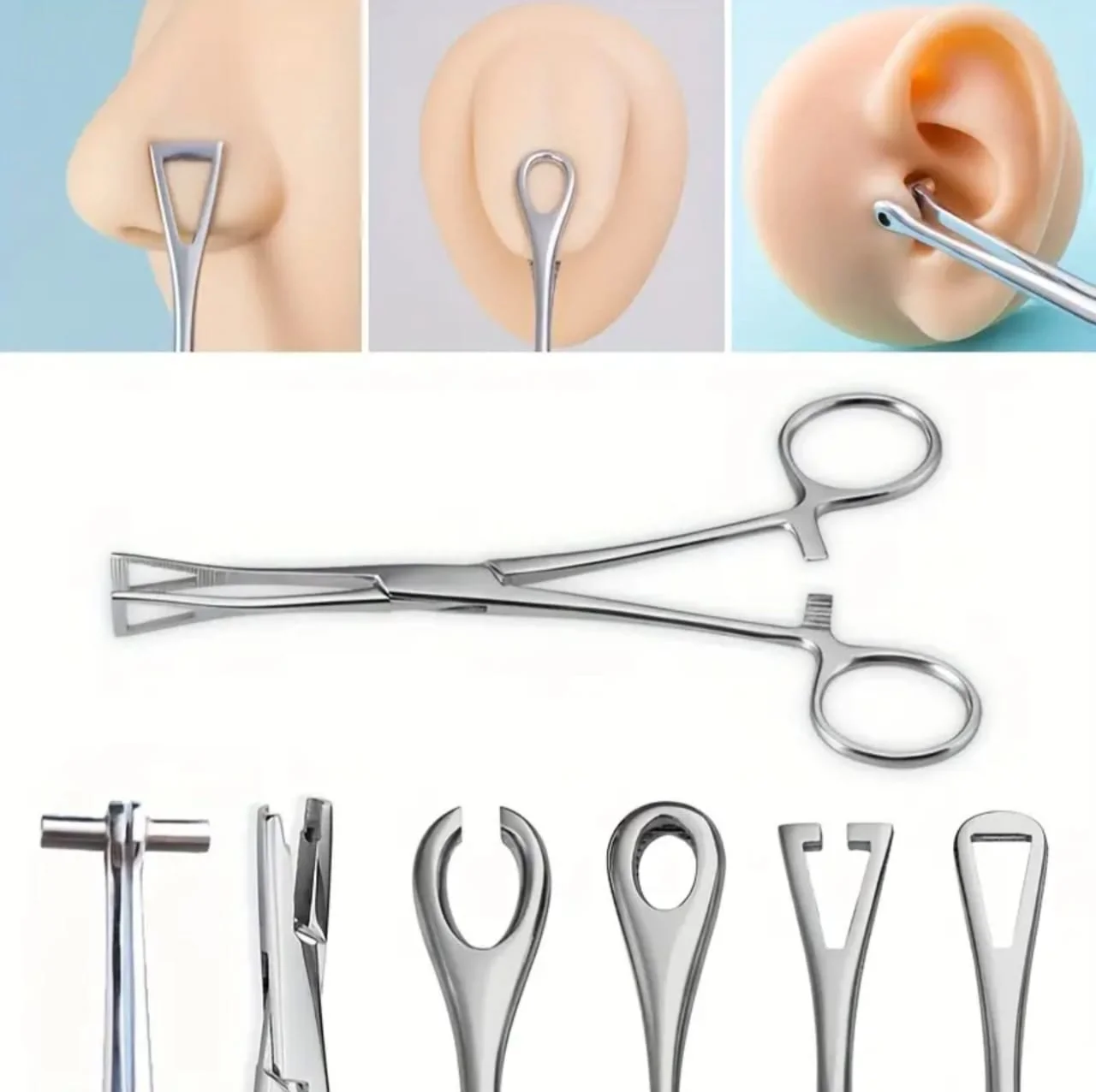 Body piercing clamp