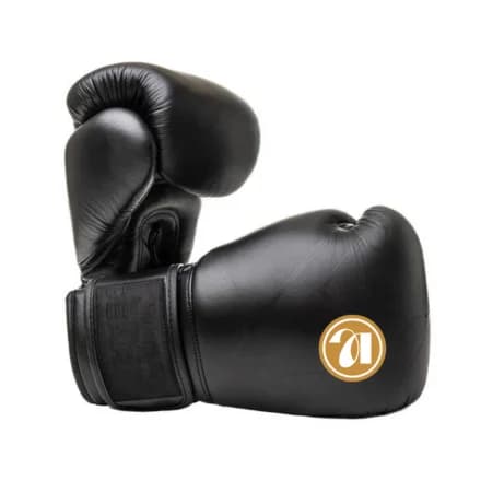 black boxing gloves with logo