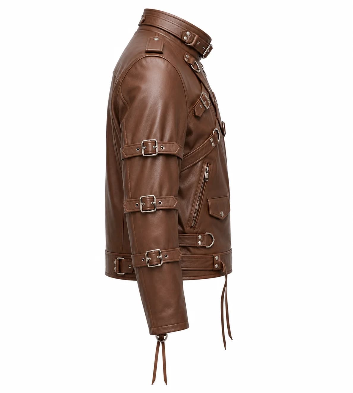 Brown strapped jacket