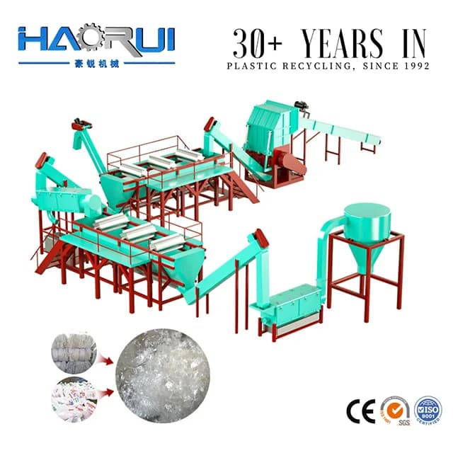cleaning system with conveyors and tanks