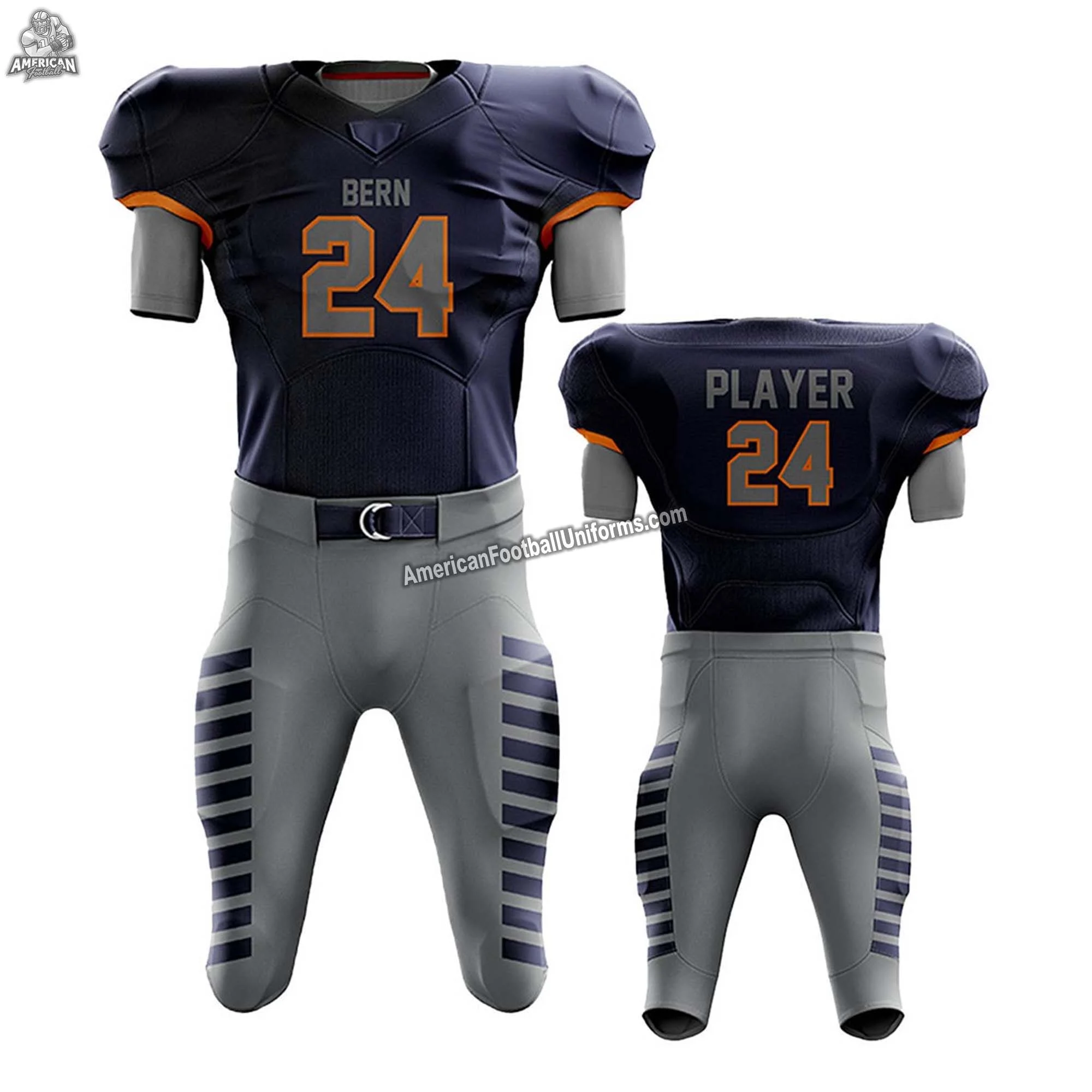 Custom American Football Uniform in Red Black Combination (Adult & Youth)