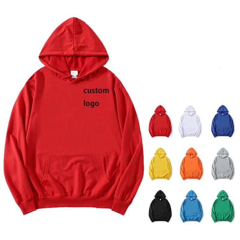 Custom logo hooded sweatshirt