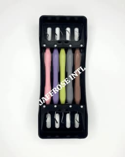 JAFFROSE INTERNATIONAL 5-Piece Dental Composite Filling Instrument Kit – Color-Coded Handles, Fine Metal Tips, Restoration Placement Set with Case