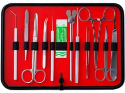 Francis Corporation Advanced Dissection Kit for Medical & Biology Students – 22-Piece Instrument Set with Zippered Case