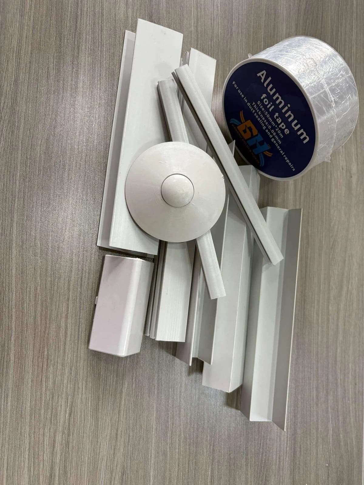 ducting accessories with aluminum tape