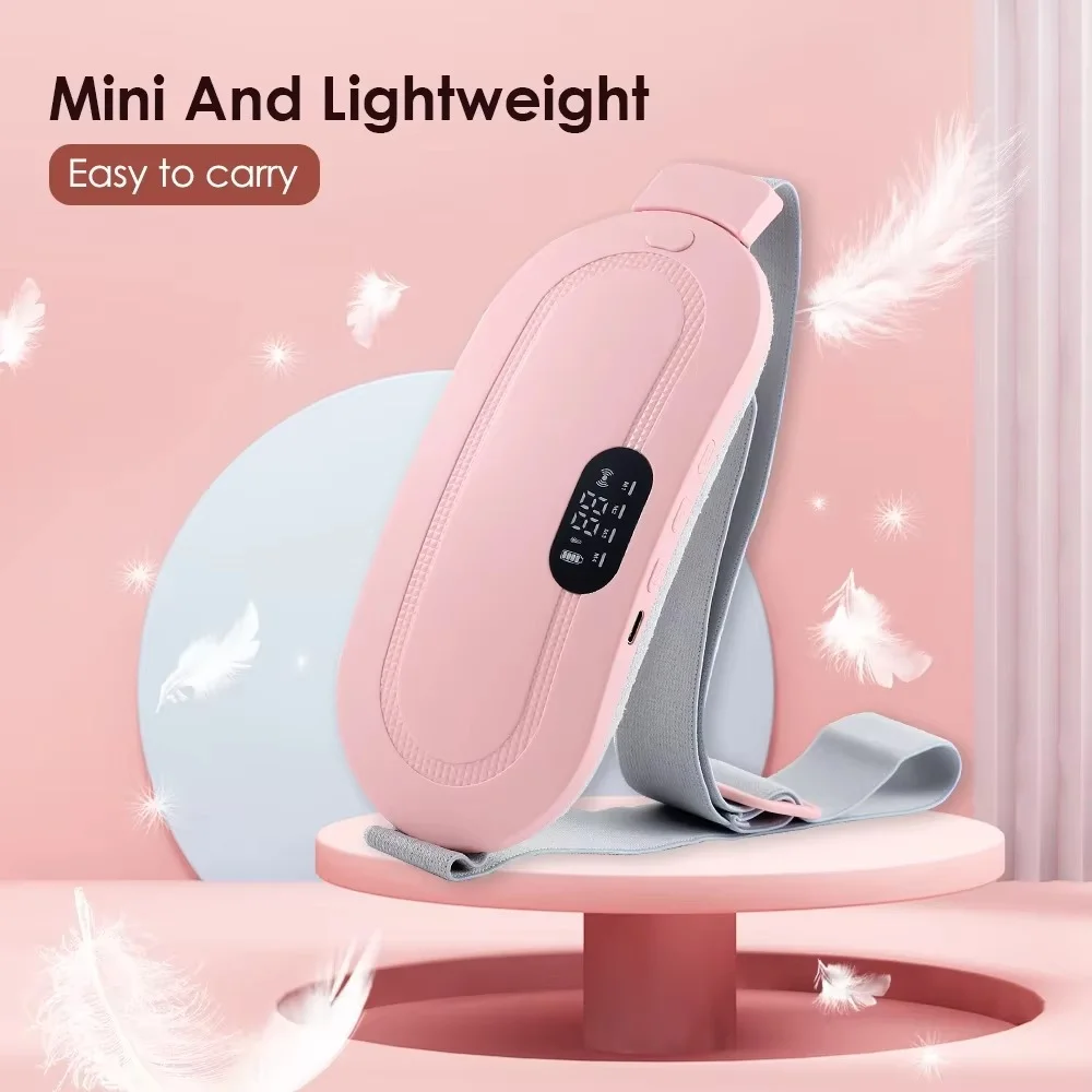 Electric Menstrual Cramp Relief Heating Belt – USB Rechargeable, Far Infrared Heat, Adjustable Waist & Stomach Warmer for Women