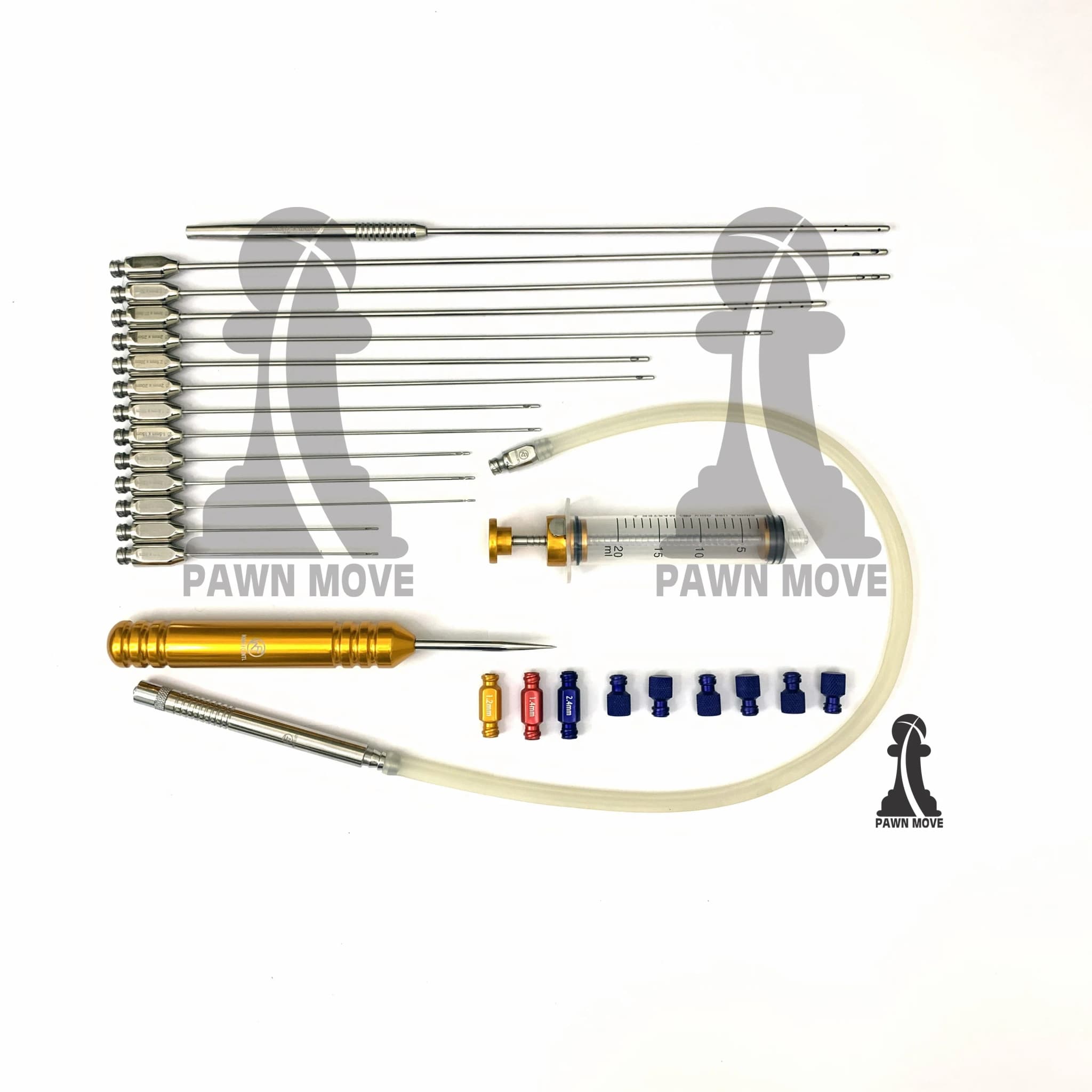 Facial Fat Grafting Cannula Set 27-Piece Luer Lock Kit