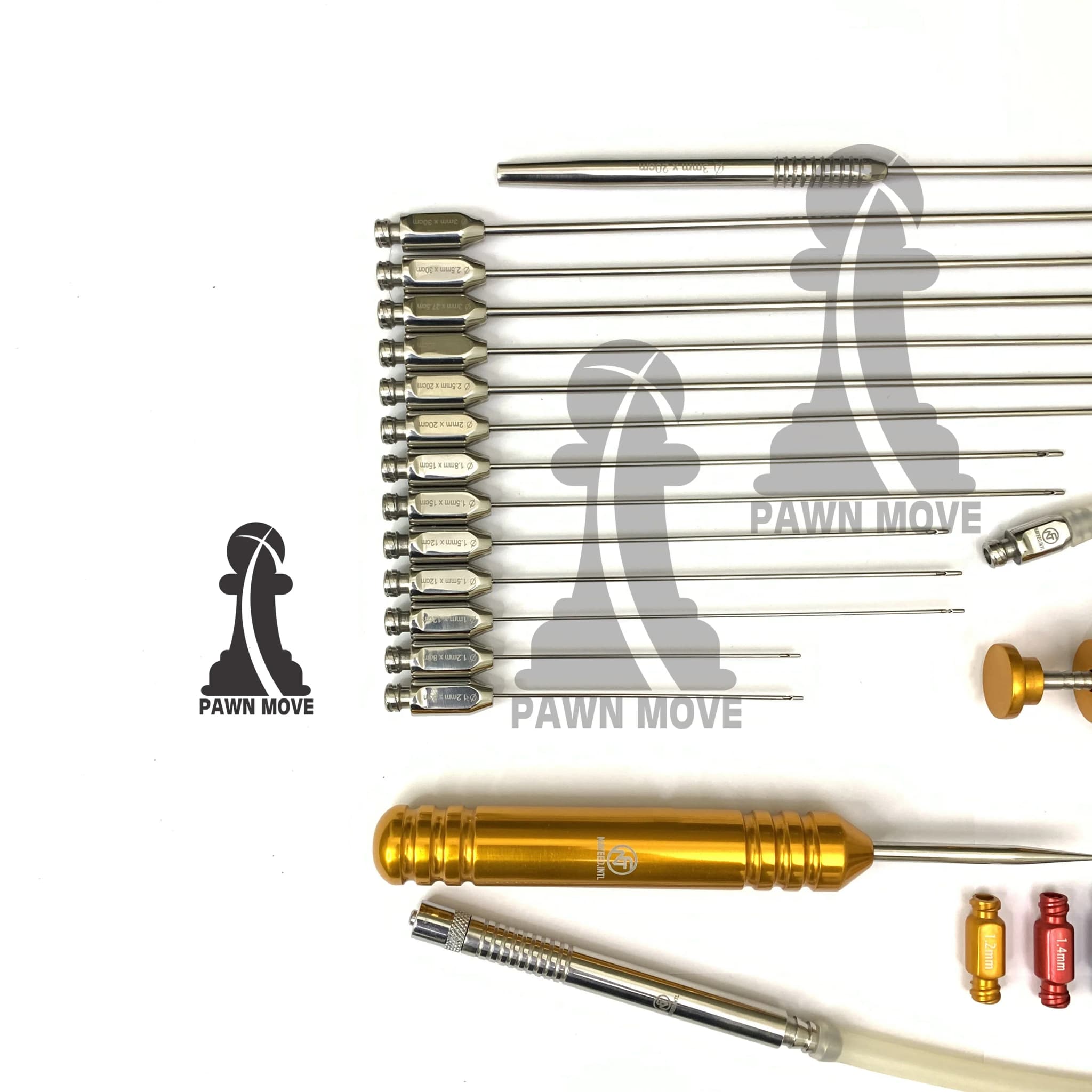 Facial Fat Grafting Cannula Set 27-Piece Luer Lock Kit