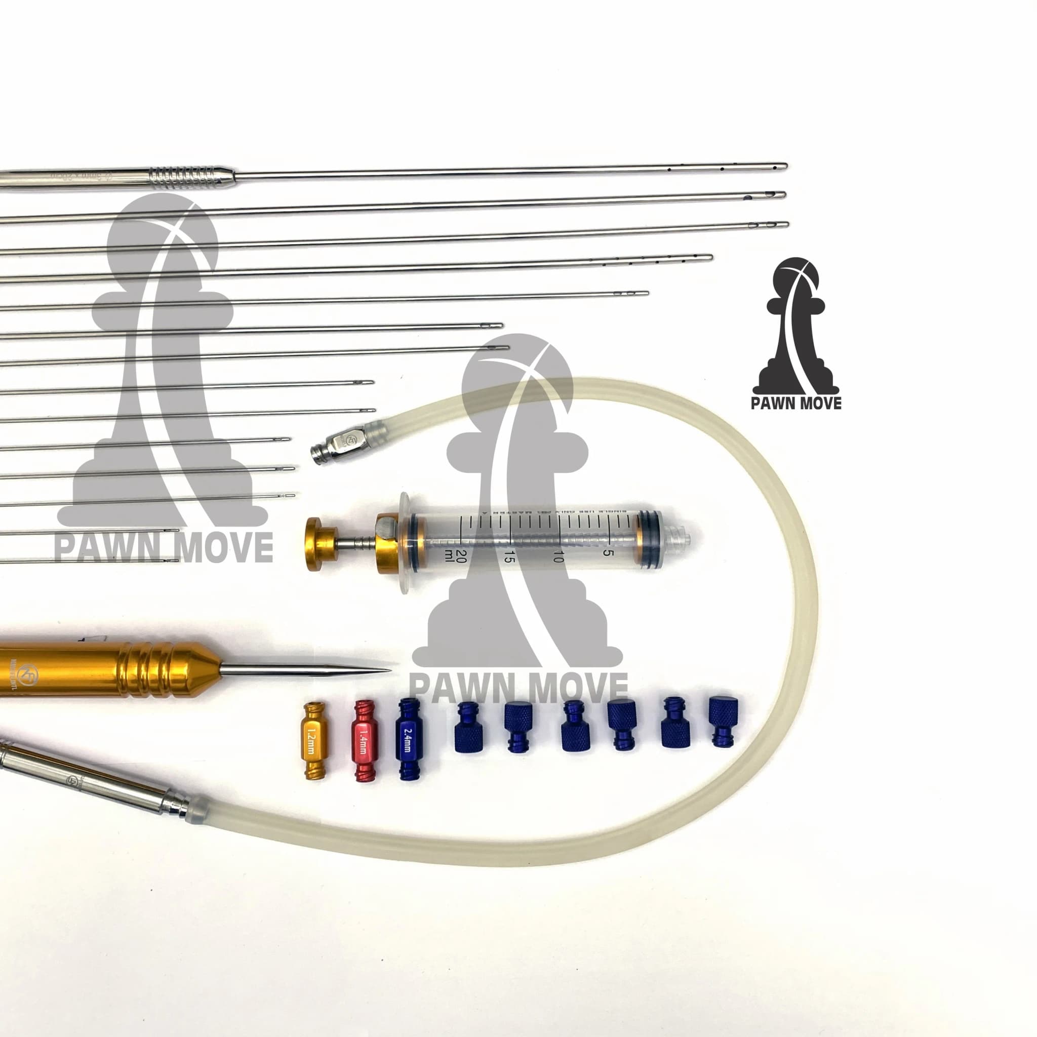 Facial Fat Grafting Cannula Set 27-Piece Luer Lock Kit