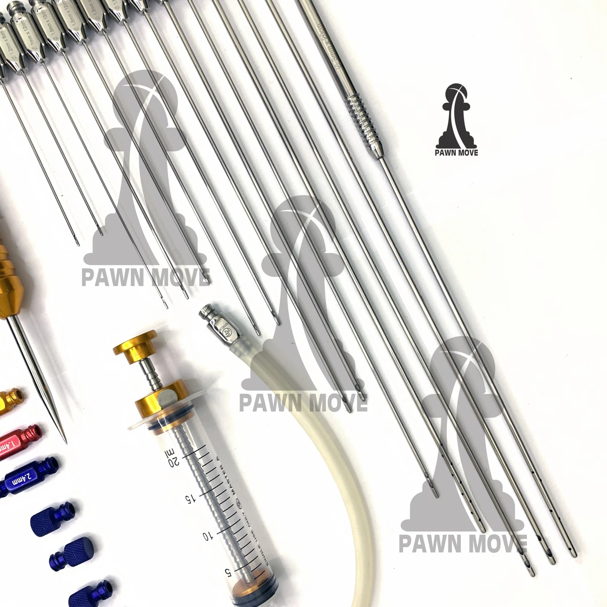 Facial Fat Grafting Cannula Set 27-Piece Luer Lock Kit
