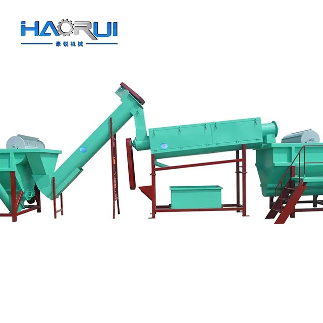 High Output Film Woven Bag Cleaning System for Plastic Recycling