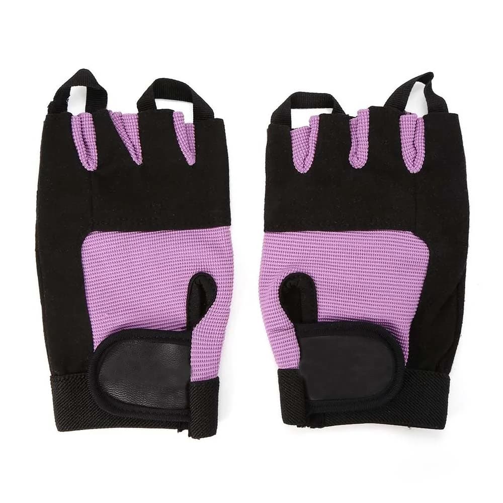 Fingerless weight lifting gloves