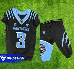 American Football Uniform Set – Sleeveless Jersey & Matching Pants | Team-Style Graphics & Large Front Number | BIGSEVEN CORPORATION