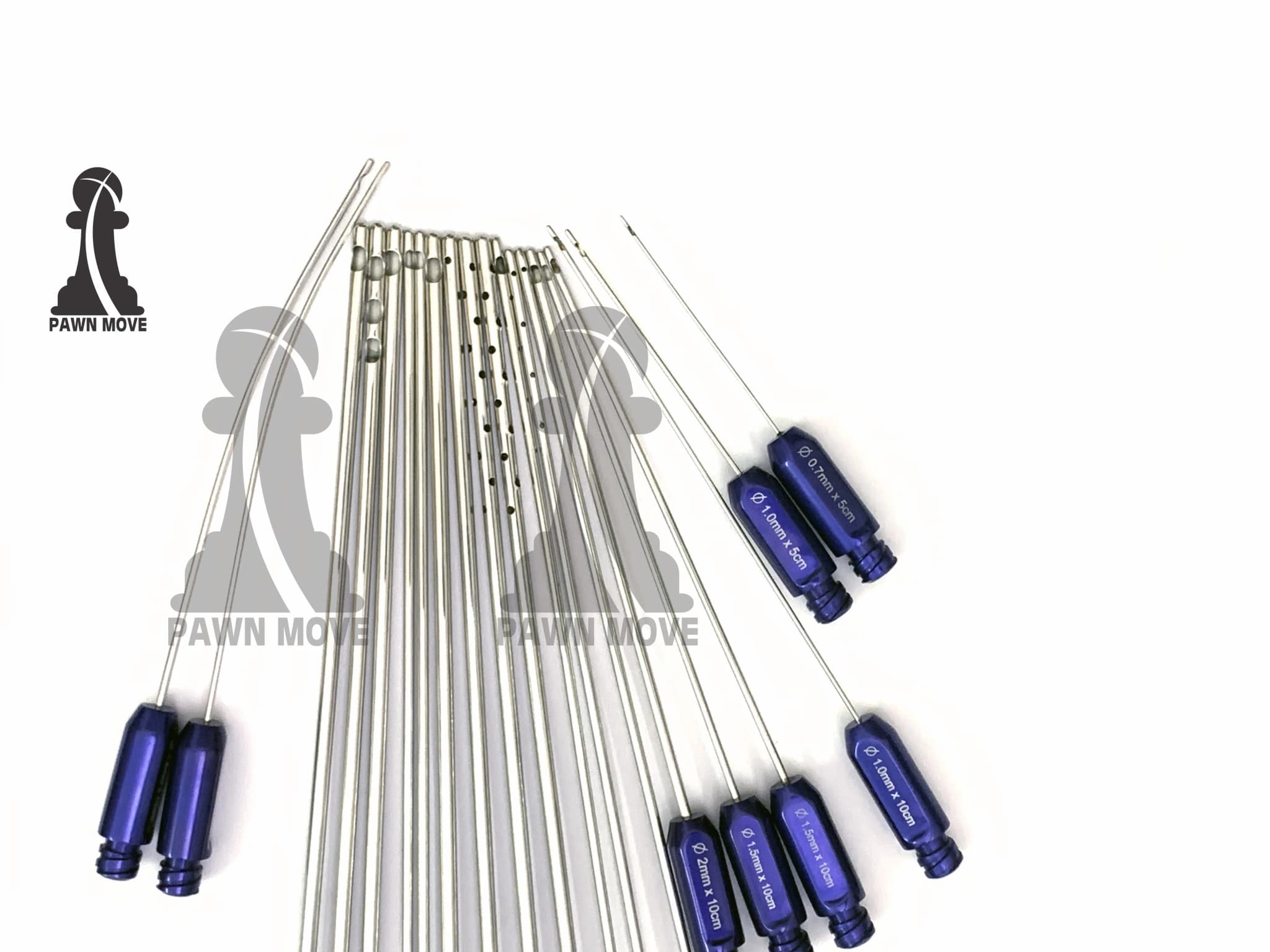 Full Body Cannula Set, 25 Pieces, Fat Grafting Liposuction Kit, Luer Lock, Steel