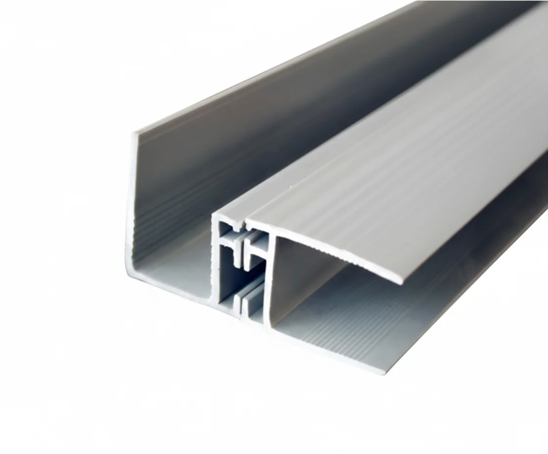 gray U-profile ducting