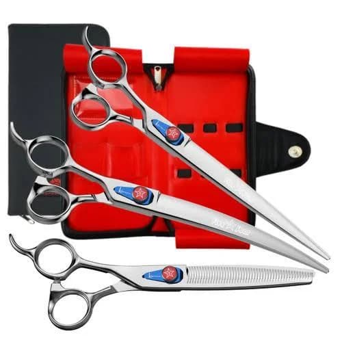 Hair cutting scissors set