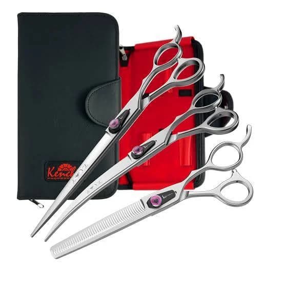 Hair cutting scissors set