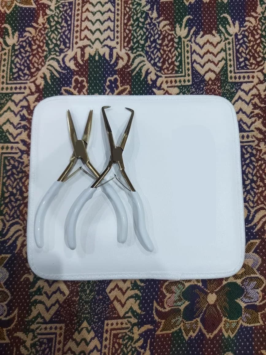 Hair extension pliers set