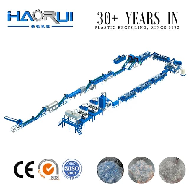 HAORUI plastic recycling system
