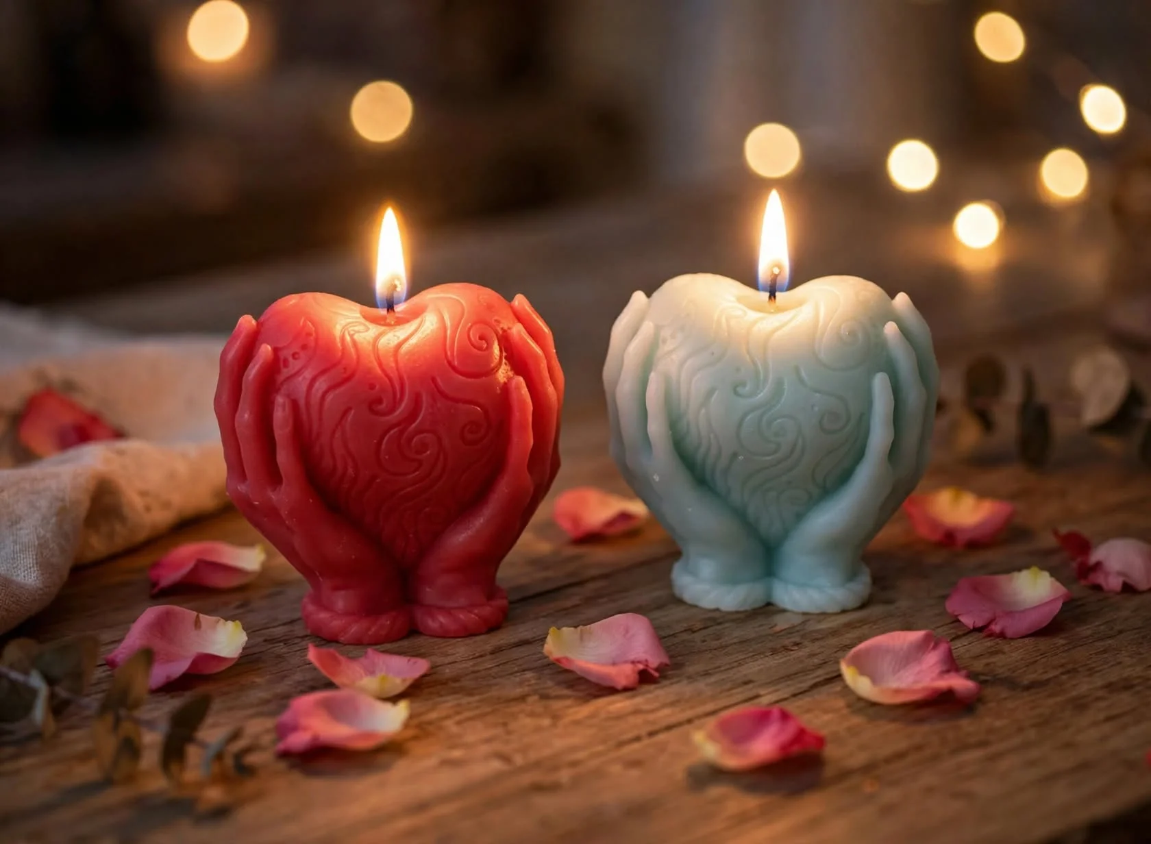 Heart candles