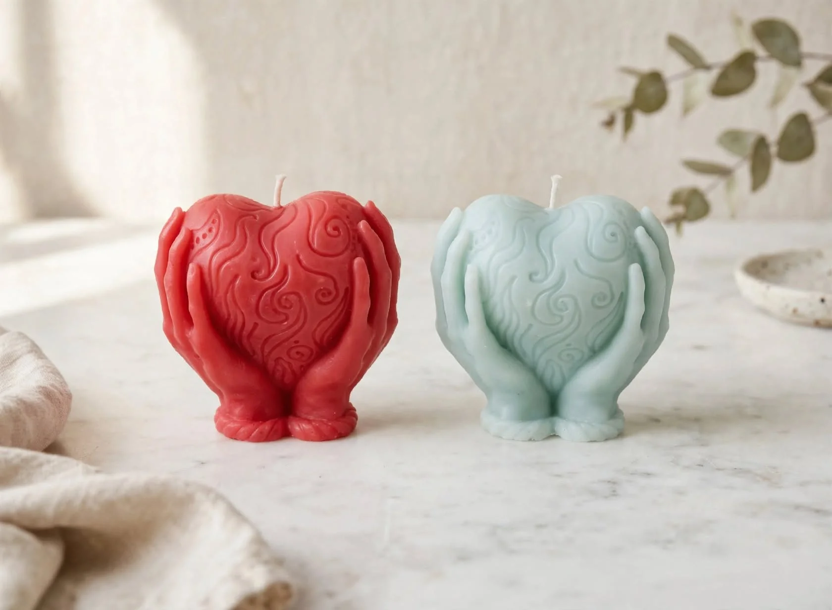 Heart candles