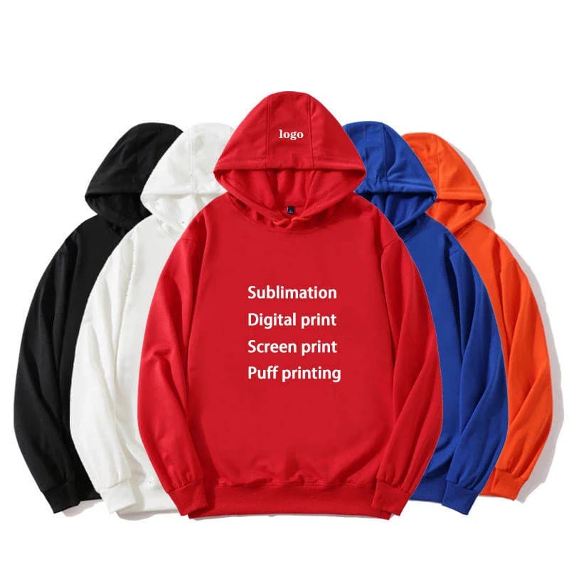 Hooded sweatshirt with print options