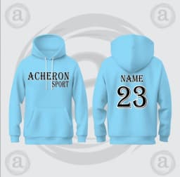 Acheron Sports Pullover Hoodie – ACHERON SPORT Front Print & Name/Number 23 Back | Drawstring Hood, Kangaroo Pocket