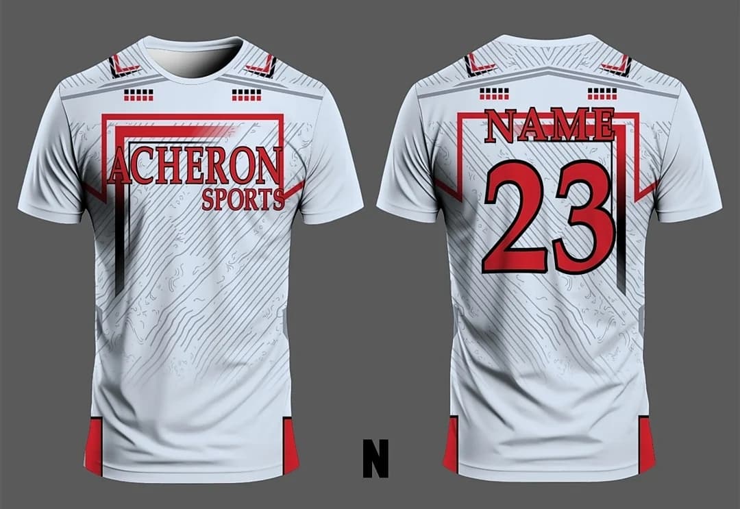 Jersey with Acheron Sports graphics
