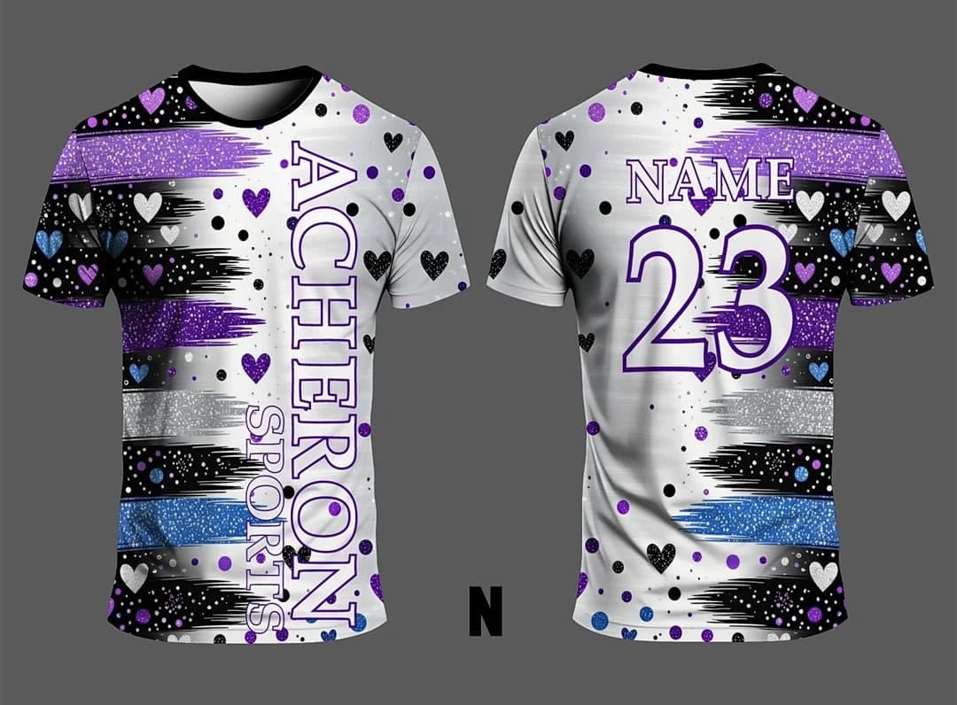 Jersey with Acheron Sports graphics