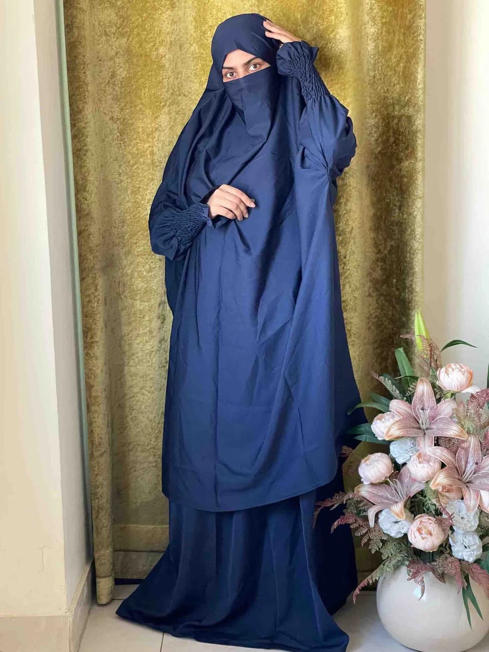 Jilbab set with face veil